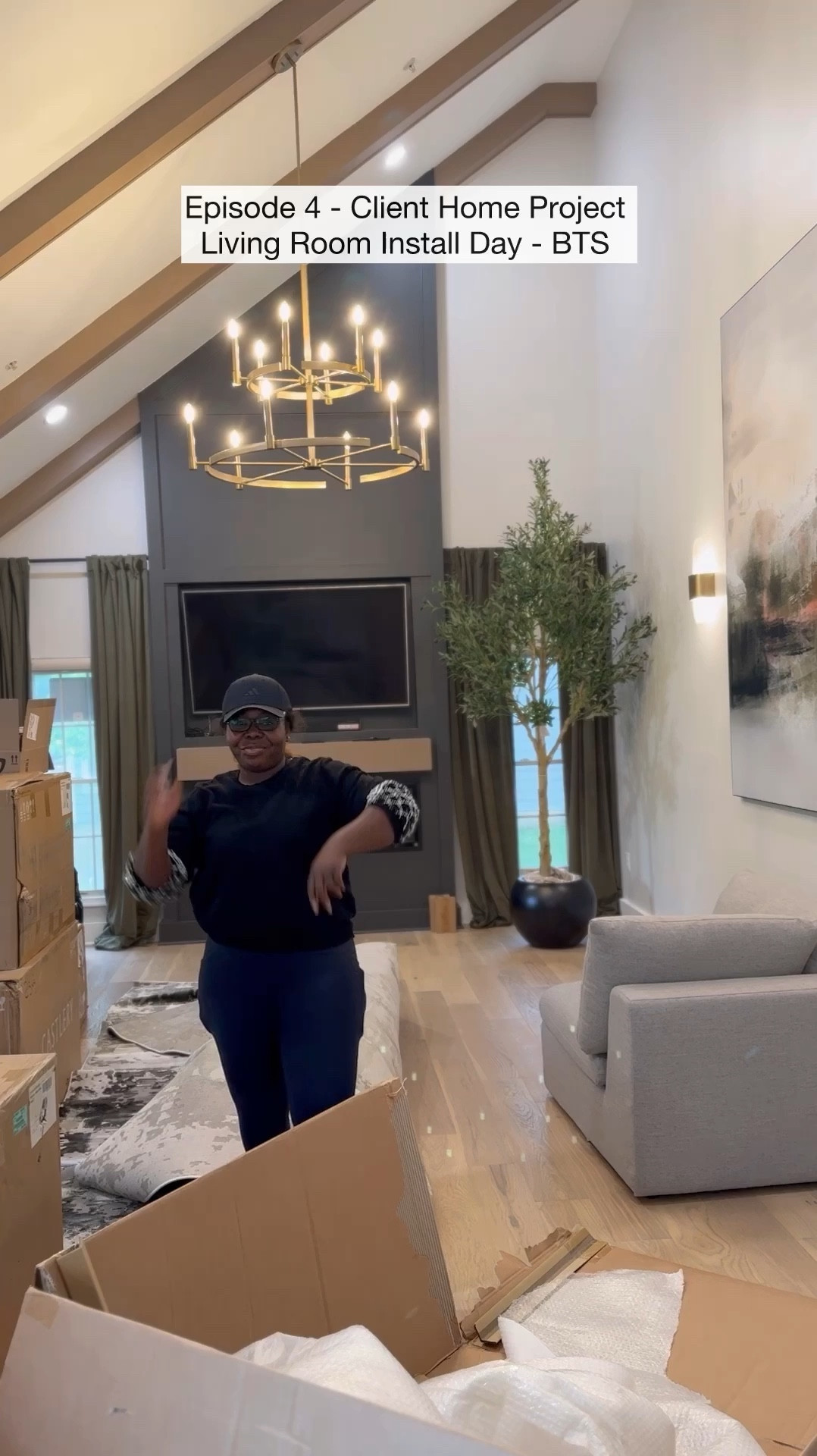 Throwback to the behind the scenes installation day of this modern home transformation 

#LTKSaleAlert #LTKHome