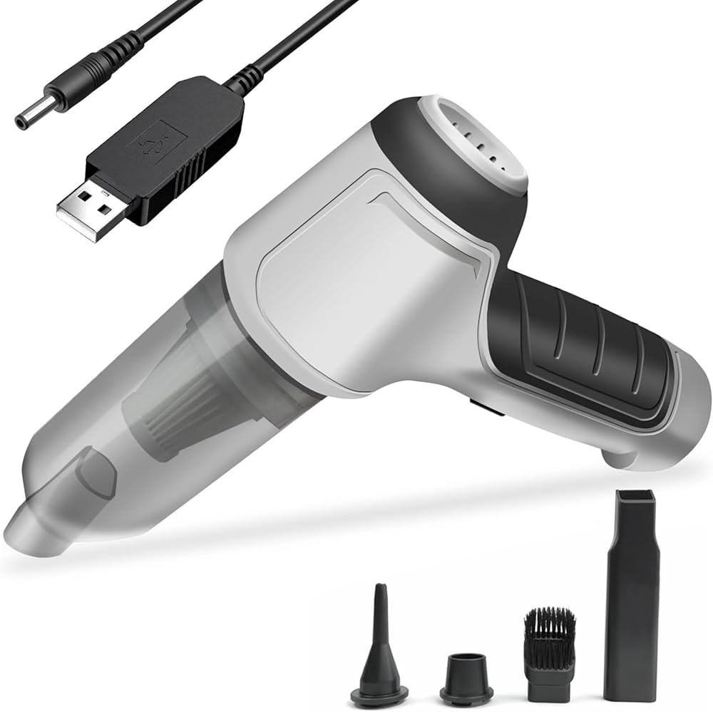 Light Duty Handheld Mini Portable Compact Car Vacuum Cleaner & Blower 2-in-1 with HEPA Filter, Li... | Amazon (US)