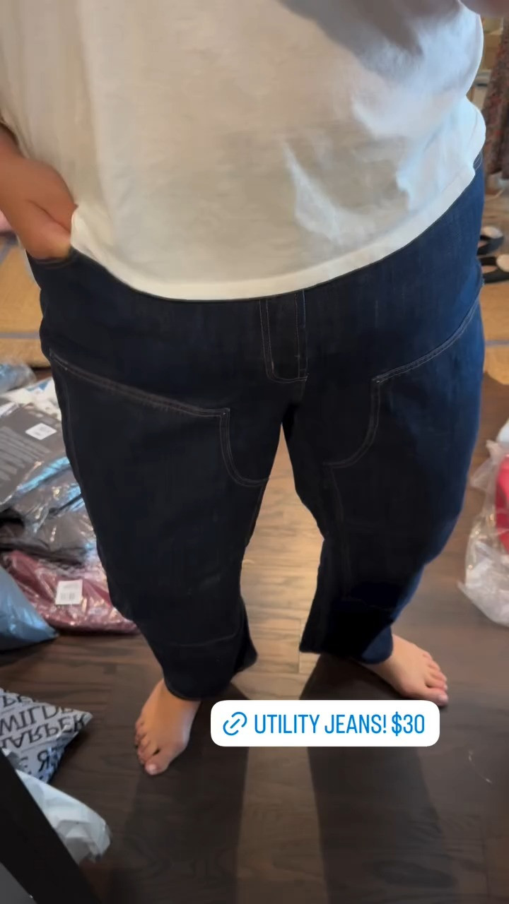 My utility jeans are $30! I linked another wash I love

#LTKSaleAlert