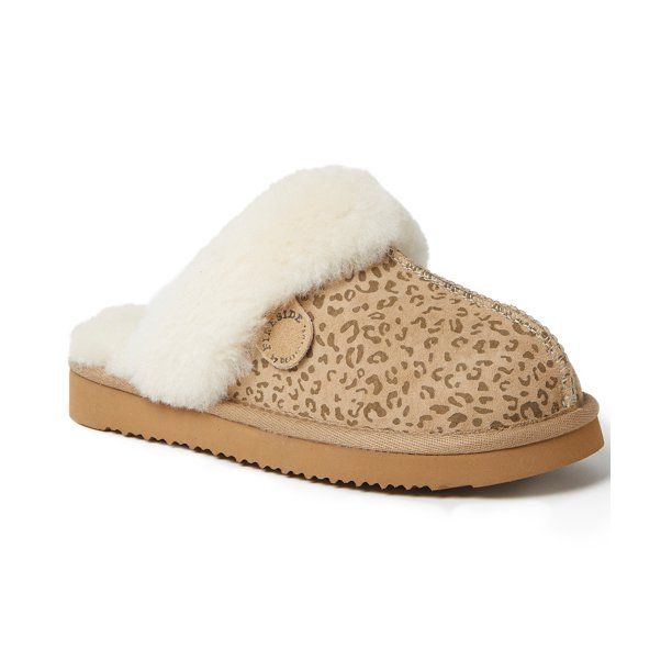 Fireside by Dearfoams Women's Sydney Scuff Sheepskin Slippers - Walmart.com | Walmart (US)