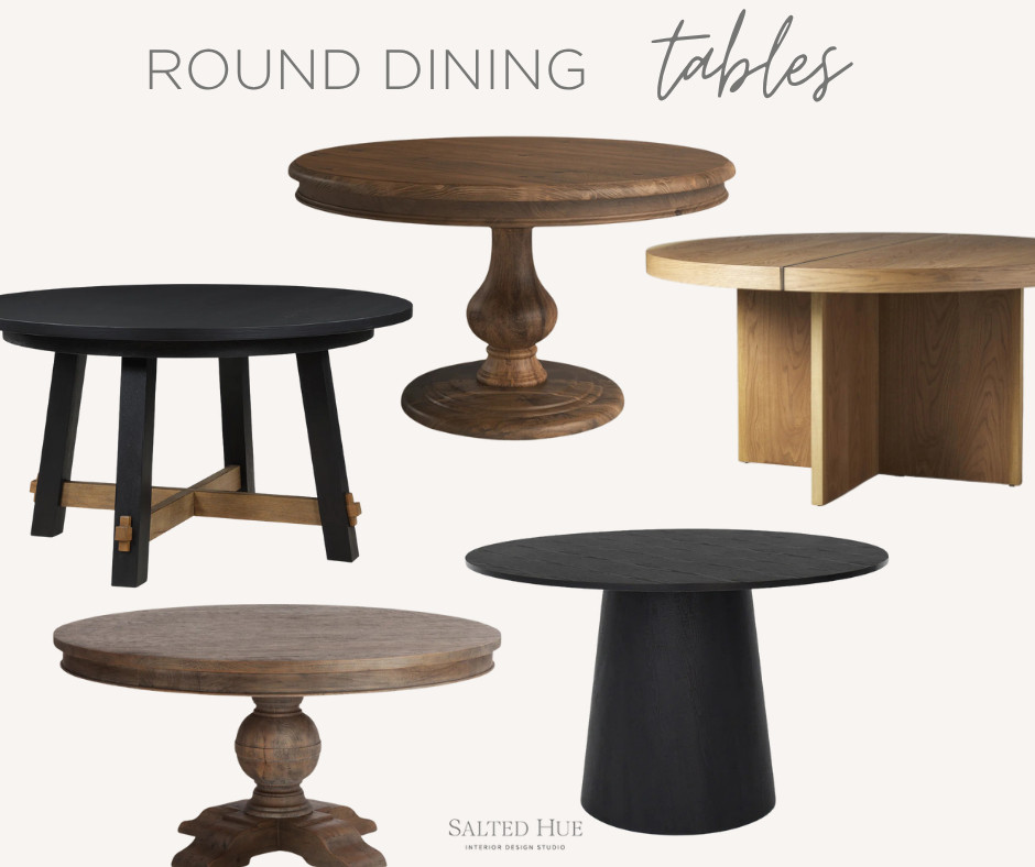 Table Roundup- this time we're covering ROUND!  Whether you've got an eat-in kitchen or a dining room that best suits a round, we selected a few of our favorites at every price point.  

 #LTKHoliday #LTKHome #LTKStyleTip
