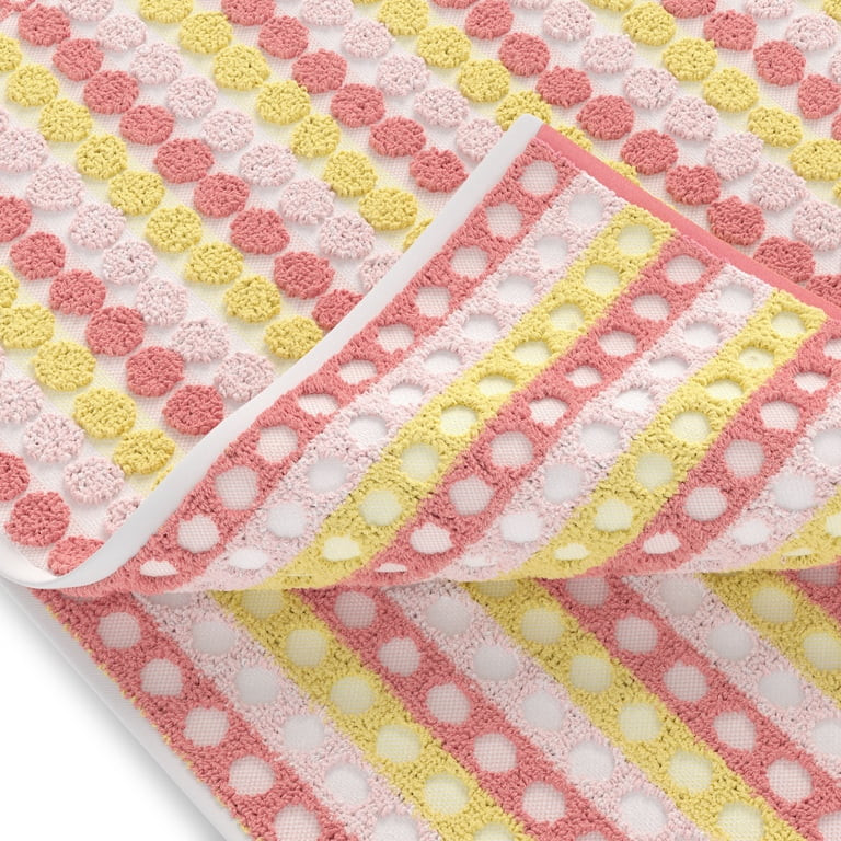 Mainstays Kids Cotton Jacquard Bath Towel, 27" x 52", Pink Dot | Walmart (US)