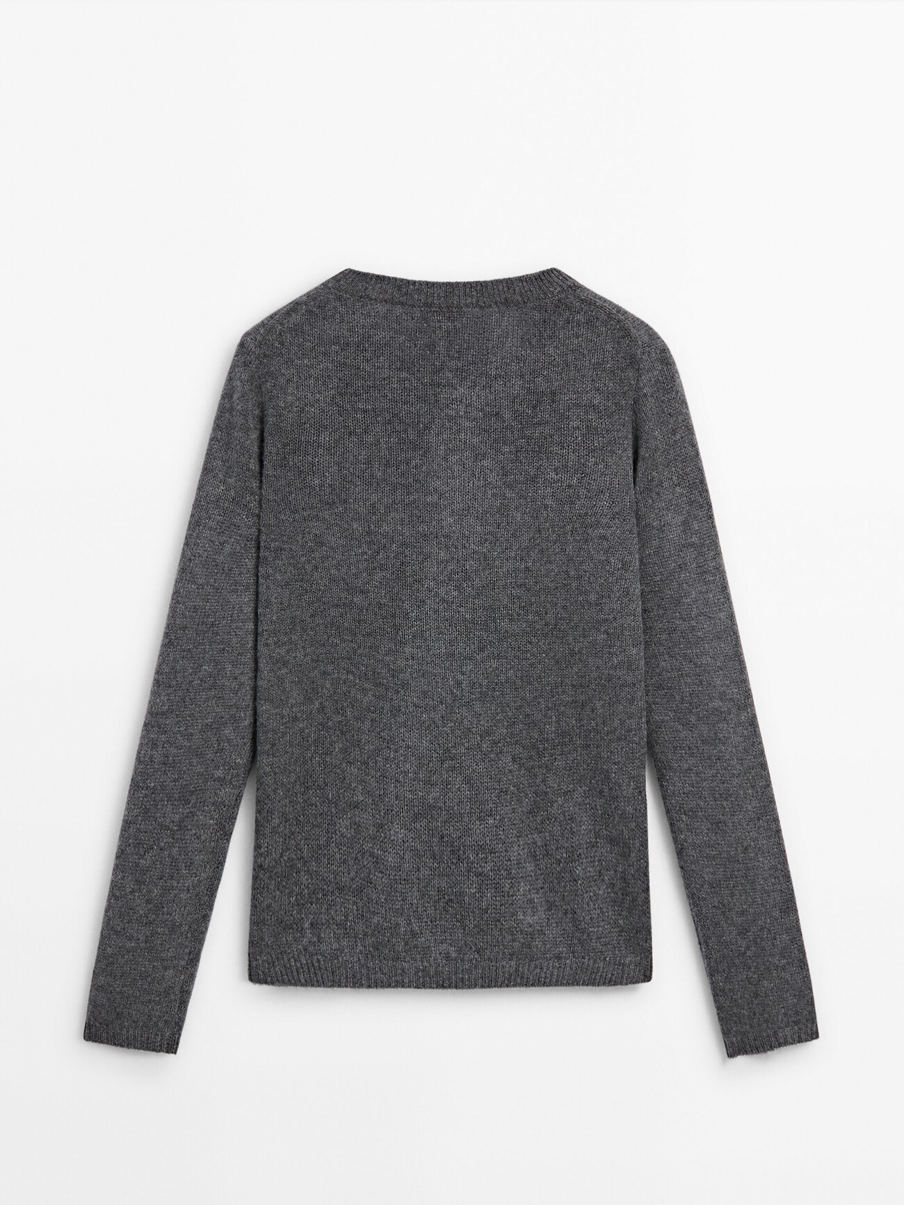100% cashmere crew neck sweater | Massimo Dutti US