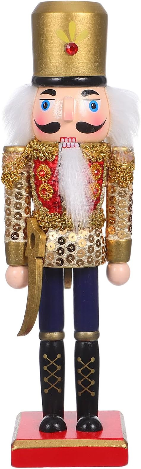 Cabilock Christmas Wooden Nutcracker Figure, 9. 8 Inch Wooden Nutcracker Soldier Ornament, Tradit... | Amazon (CA)