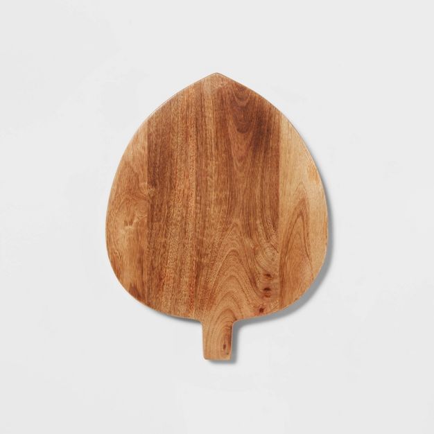 15" x 11" Mango Wood Leaf Serving Board - Threshold™ | Target