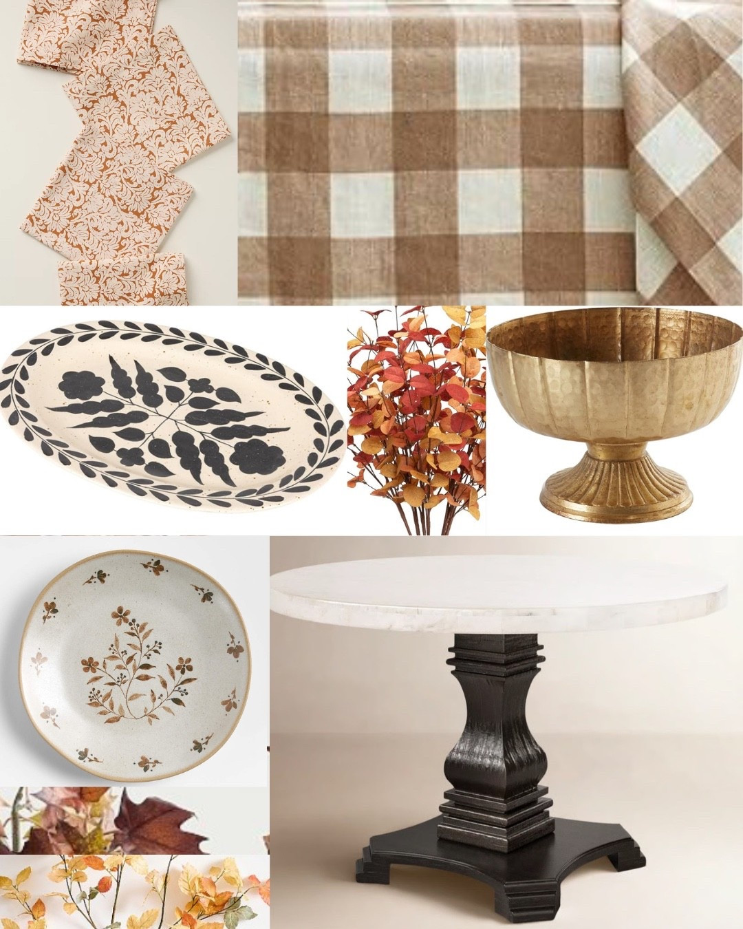 Thanksgiving Table- orange and brown 

#LTKHome #LTKSeasonal