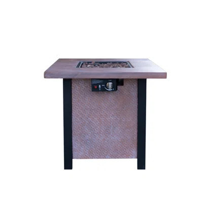 Outdoor Patio Propane Gas Fire Pit Table - 50,000 BTU High-Temperature-Resistant Carving Process For Environmentally Friendly Materials With The Effec | Wayfair North America