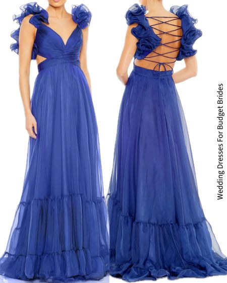 Go all out in one of this seasons trending colors - cobalt blue! A dramatic change from a traditional white wedding dress. 

#eveningblacktiedresses #promdresses #formaldresses #bridedresses #bluebridaldresses 

#LTKwedding #LTKstyletip #LTKparties