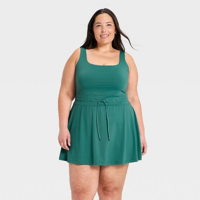 Women's Knit Active Dress - All In Motion™ Forest Green 4X | Target