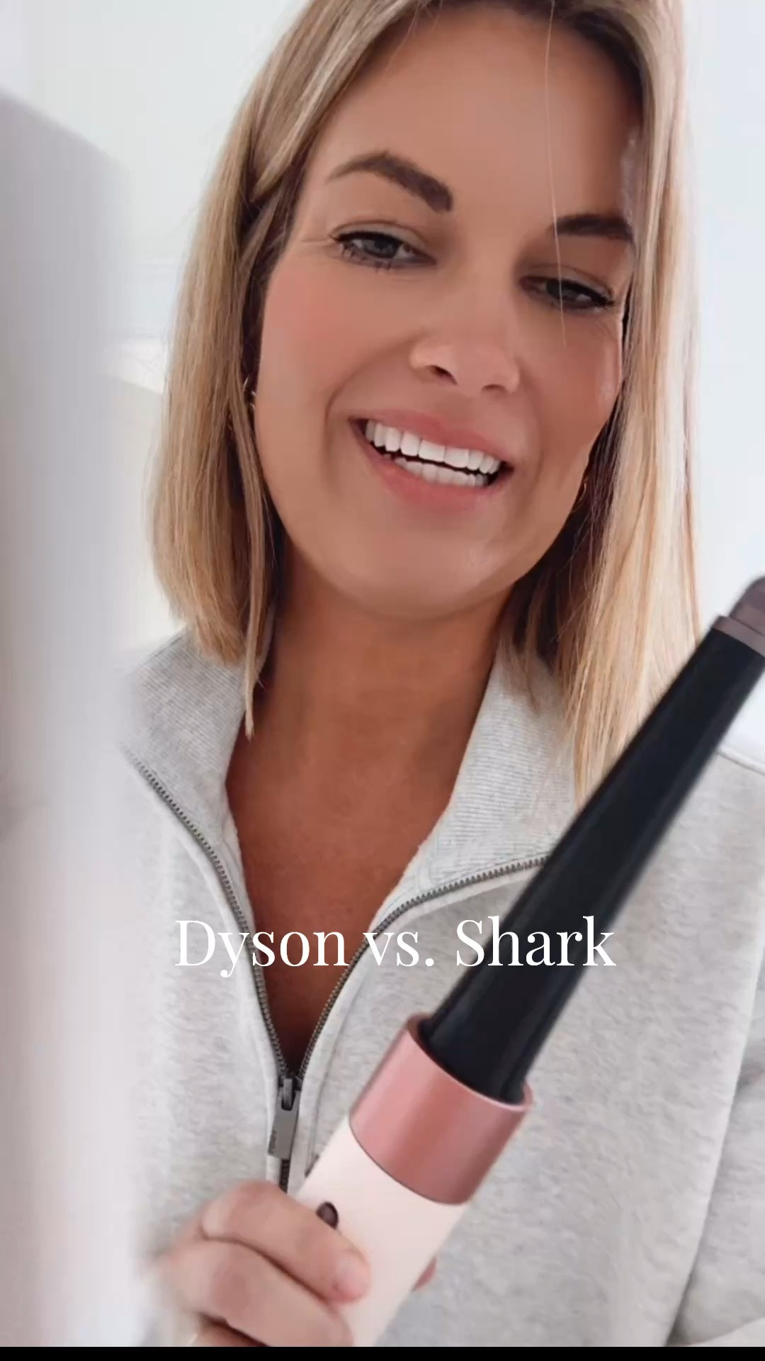 Hair dryers that give a blow out look at home.  On sale!  The dryson is much more expensive.  It’s quieter and better but more than double the money.