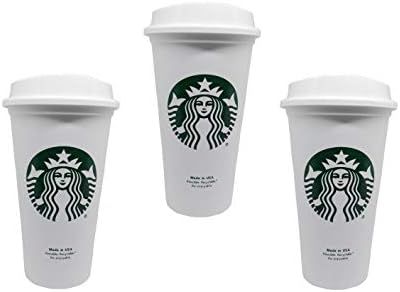 Starbucks Reusable Cup To Go Travel Coffee Tea Tumbler 16 Oz (Pack of 3) | Amazon (US)