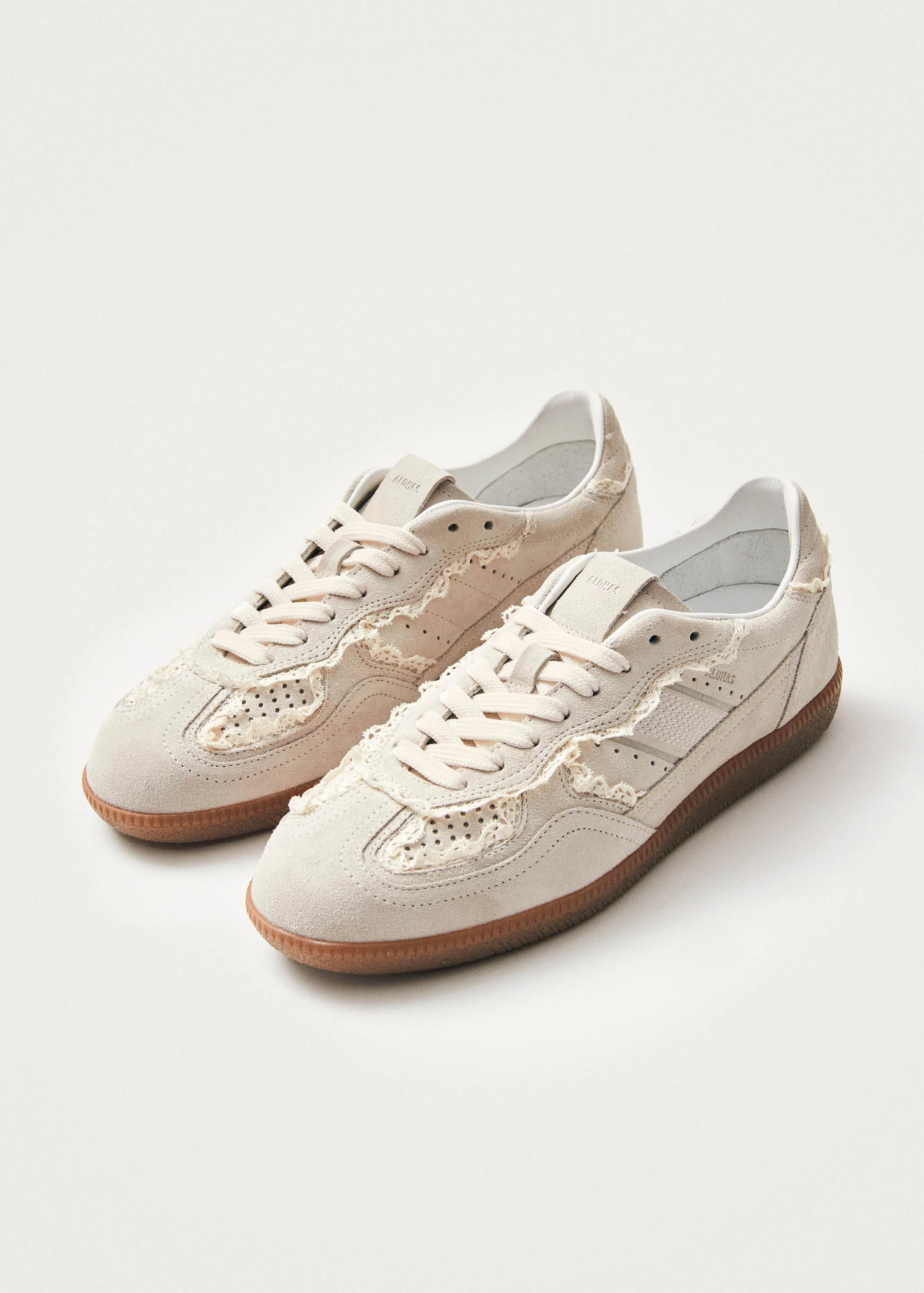 Tb.490 Crochet Cream Leather Sneakers | ALOHAS | Alohas US