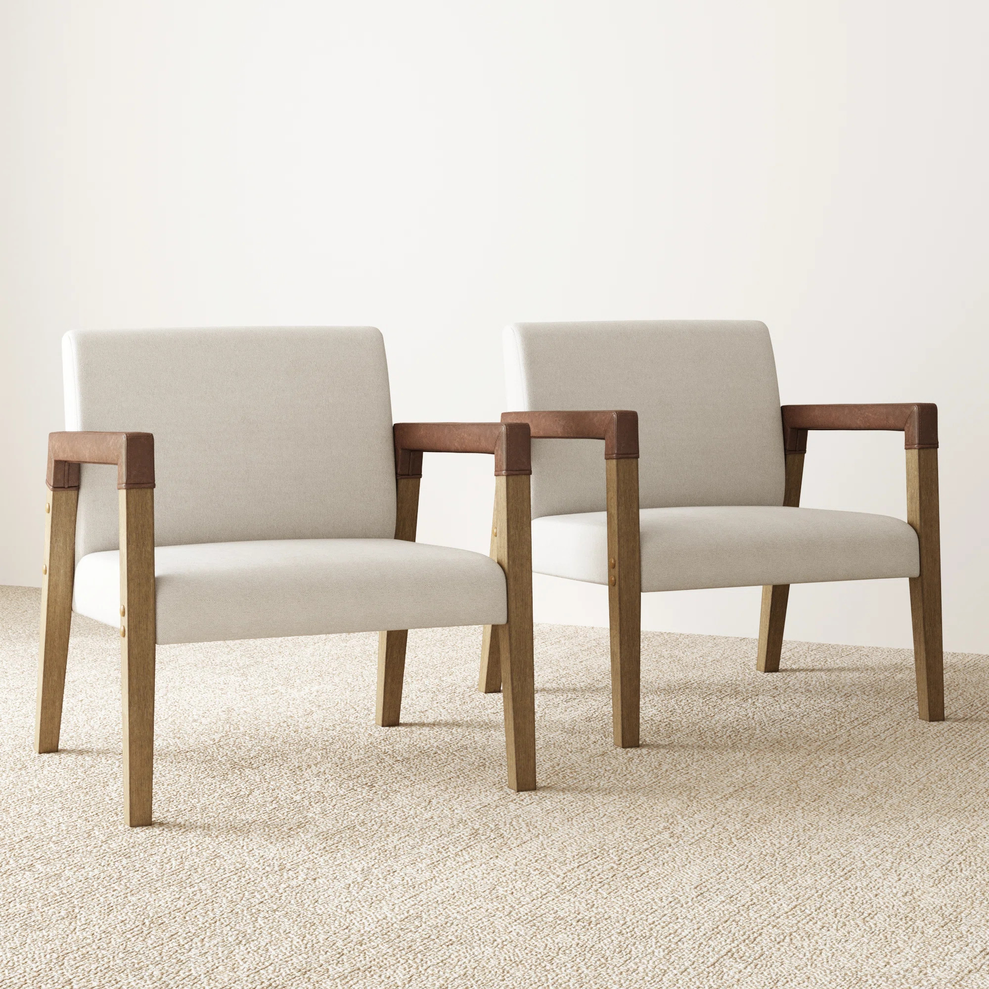 Hudson 2-Piece Upholstered Armchair Set | Wayfair North America