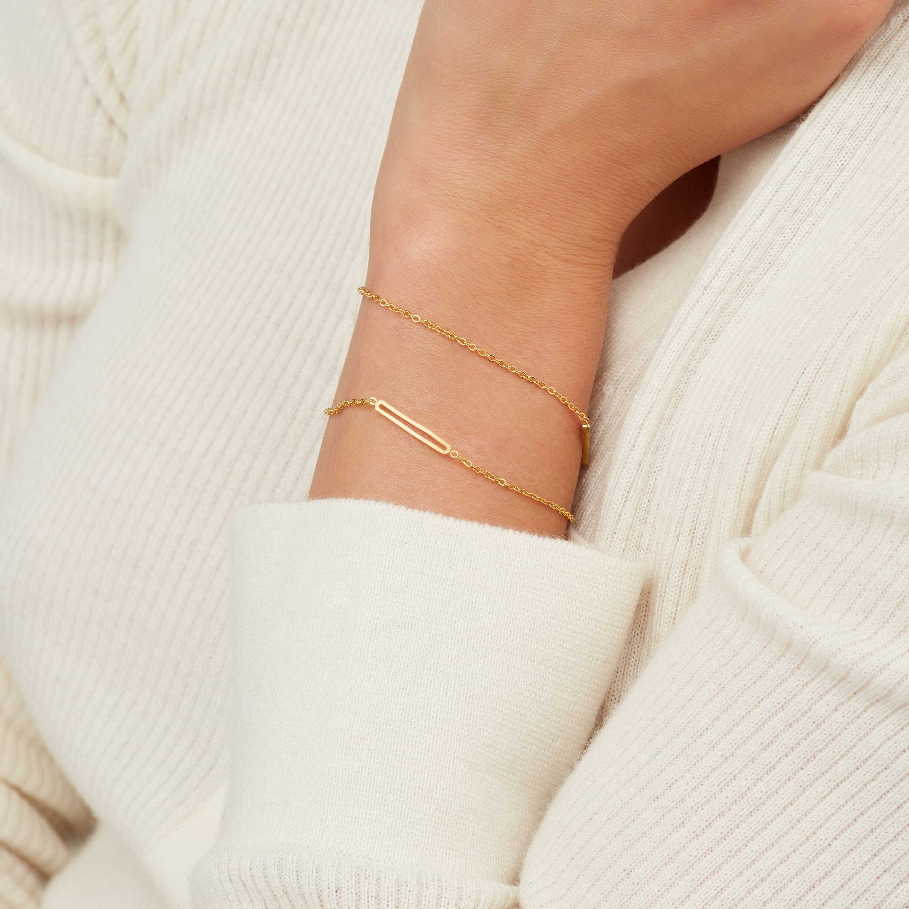 Gold Paperclip Bracelet | Sekonda