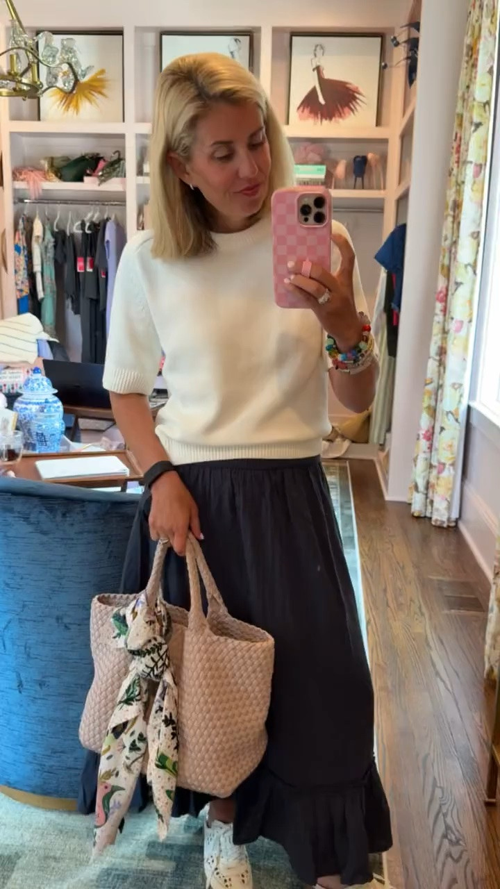 It’s about how we style it, right?!? Perfect everyday affordable pieces.
Sizing: 
Maxi Skirt - xs
Sweater - xs
Sneakers - 8

*code Catherine20 at Allie + Bess

#LTKdayinmylife #LTKmomlife #LTKOver40 #LTKdayinmylife #LTKootd #LTKmomlife