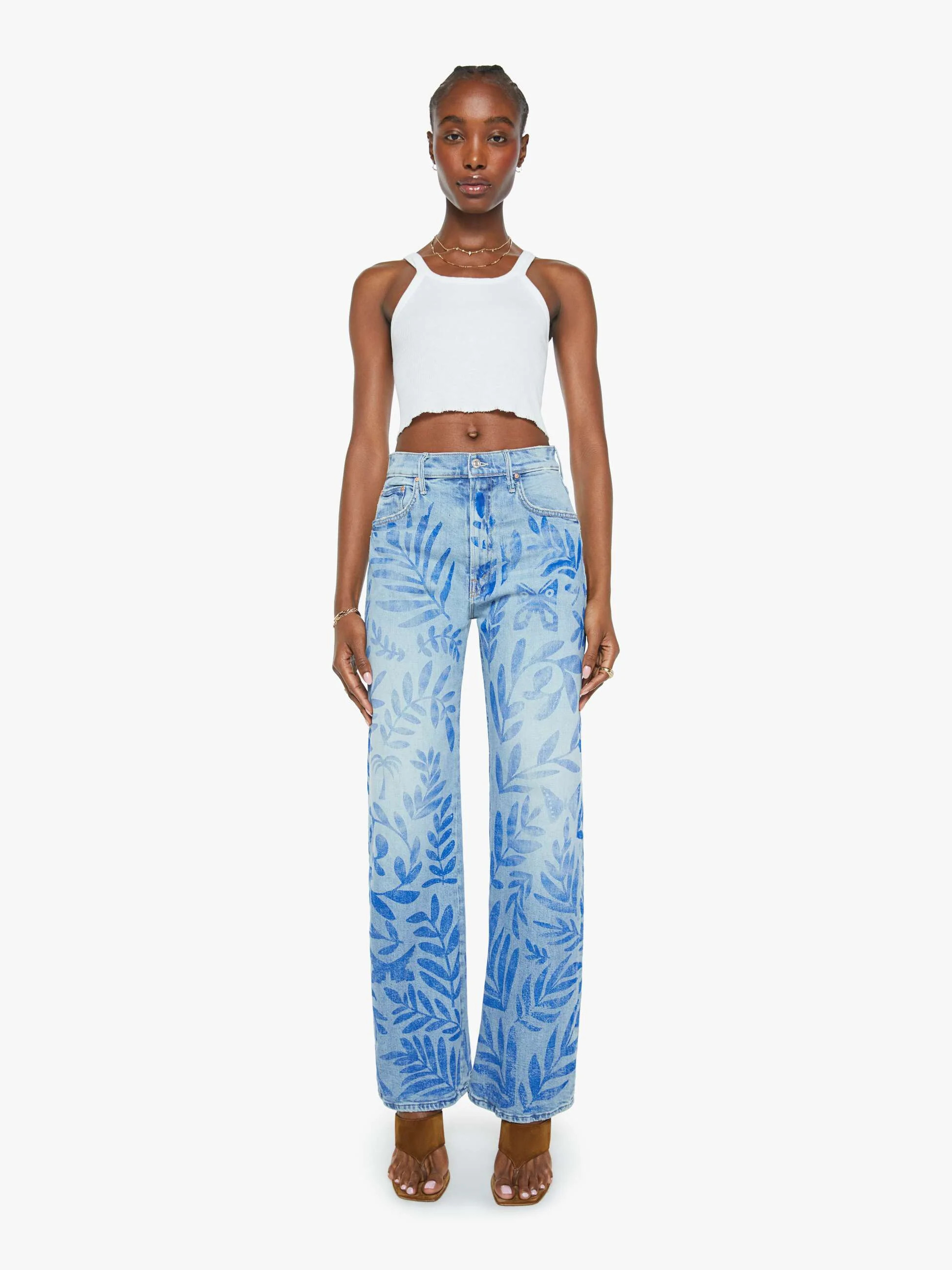 The Lasso Sneak - Pressed Leaves | Mother Denim