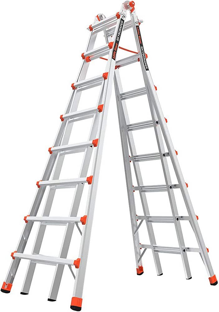 Little Giant Ladder Systems, SkyScraper, M15, 8-15 foot, Stepladder, Aluminum, Type 1A, 300 lbs w... | Amazon (US)