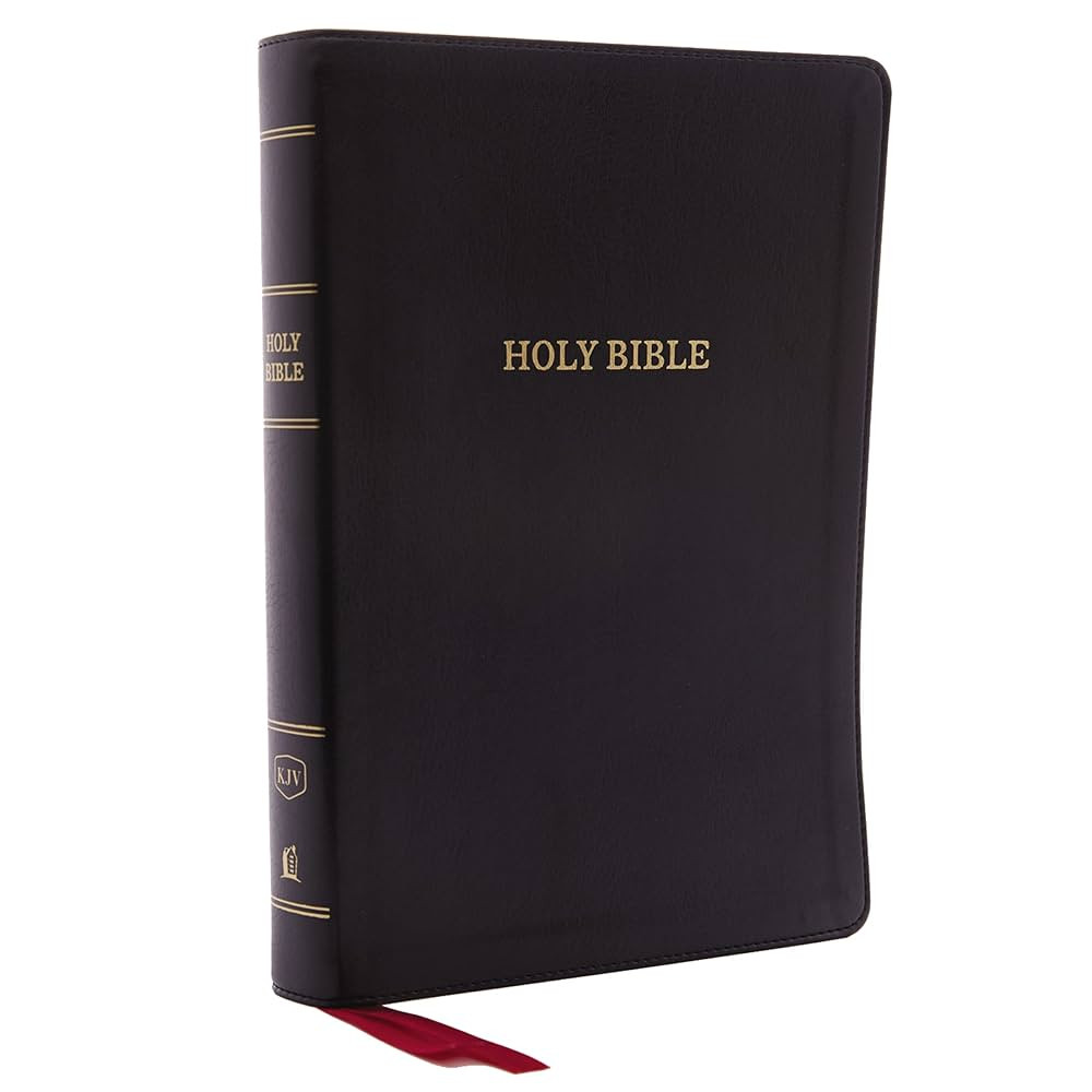 KJV Holy Bible: Giant Print with 53,000 Cross References, Deluxe Black Leathersoft, Red Letter, C... | Amazon (US)