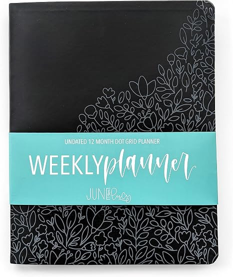 Amazon.com : Weekly Planner - Cute Dot Bullet Paper Planner Notebooks and Journal for Women by Ju... | Amazon (US)
