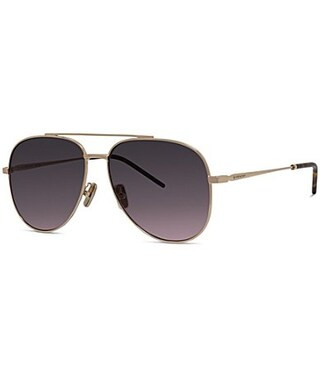 Givenchy Unisex City 58mm Aviator Sunglasses - Shiny Gold/Brown to Pink/Dark Havana | Dillard's