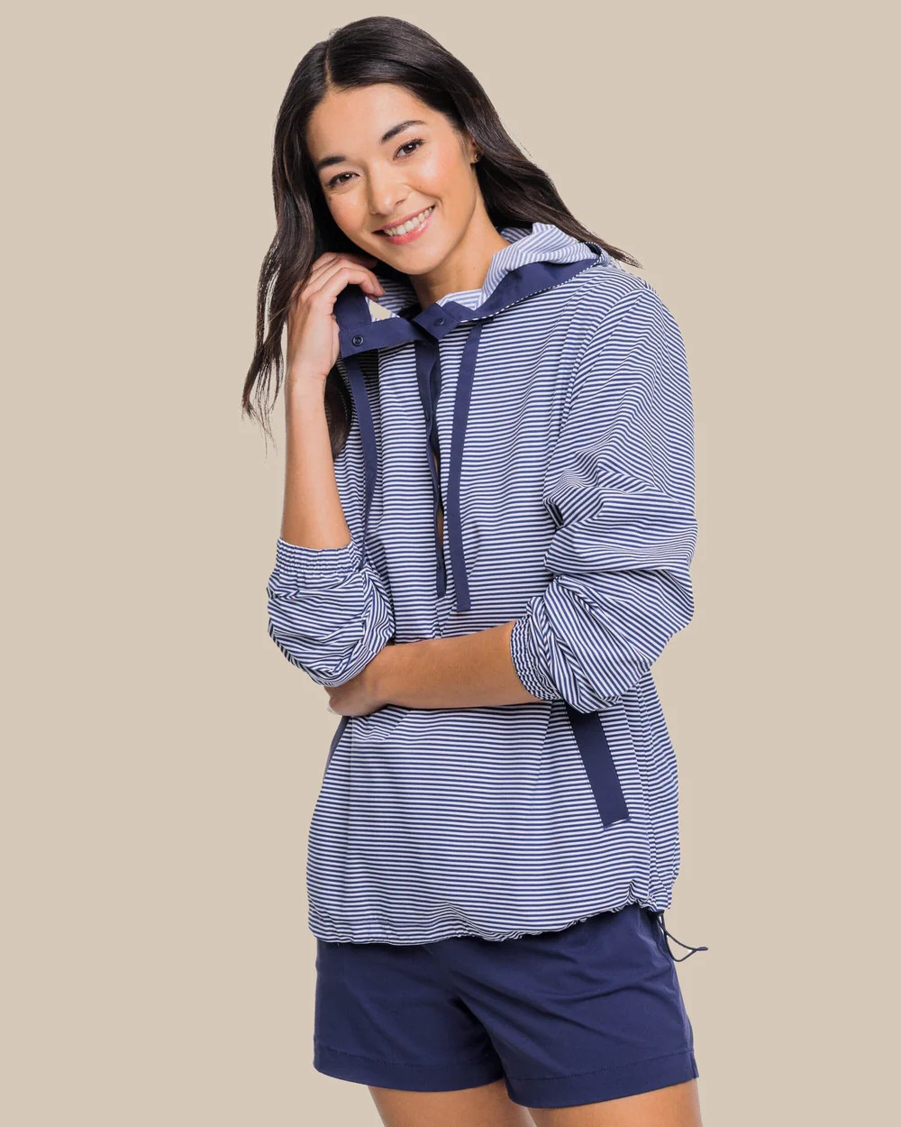 Calie Skip Stripe Popover | Southern Tide