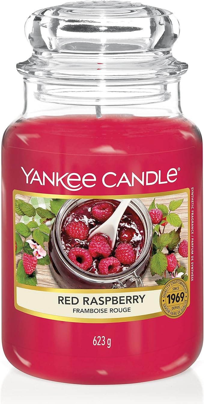 Yankee Candle 1323186EZ Large Jar Candle Red Raspberry | Amazon (US)