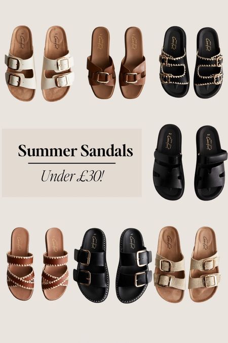 Summer sandals: under £30 ✨🖤 #Summer #SummerShoes #SummerSandals 

#LTKSeasonal #LTKfindsunder50 #LTKshoecrush