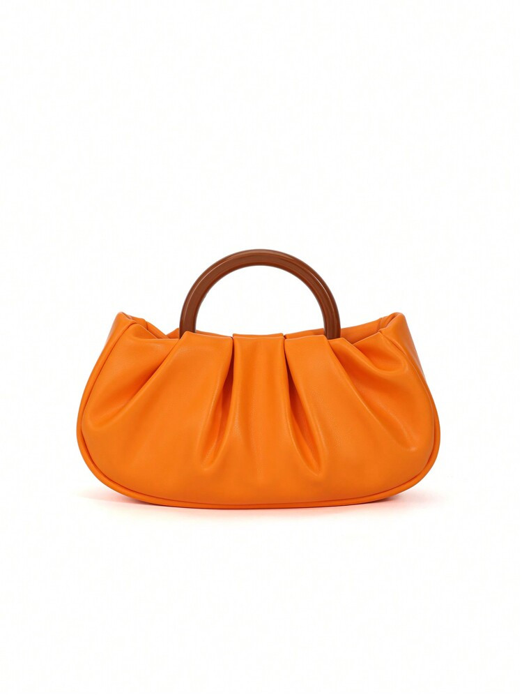 Waterproof,Lightweight,Business Casual Minimalist Snap Button Ruched Bag For Teen Girls Women College Students,Rookies & White-Collar Workers Perfect For Party,Wedding,Prom,Dinner/Banquet,For | SHEIN