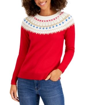 Style & Co Petite Fair Isle Sweater, Created for Macy's | Macys (US)