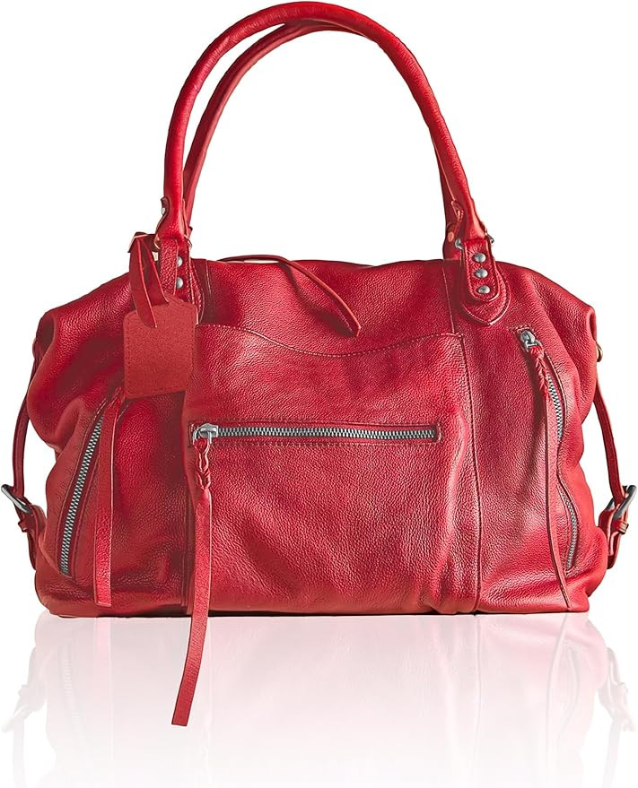 Women's Large Tote Bag City Tote Bag Purse with Zipper Women Vegan Leather Hobo Handbags with Adj... | Amazon (US)