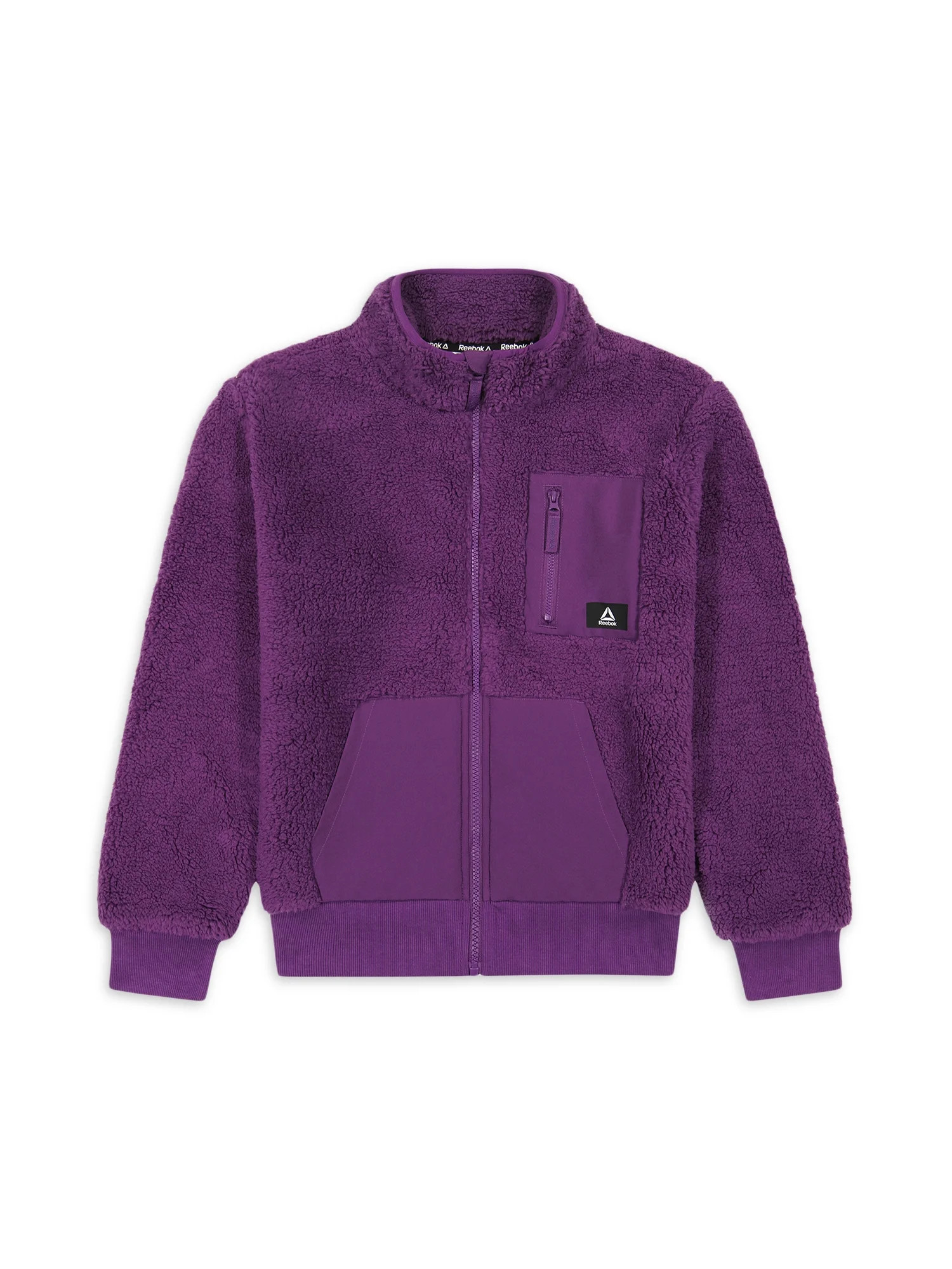 Reebok Girls’ Thrive Faux Sherpa Jacket, Sizes 4-18 | Walmart (US)