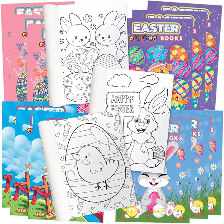 ArtCreativity 20 Packs / 5" X 7" Easter Mini Coloring Books for Boys and Girls Children, 5 Design... | Amazon (US)