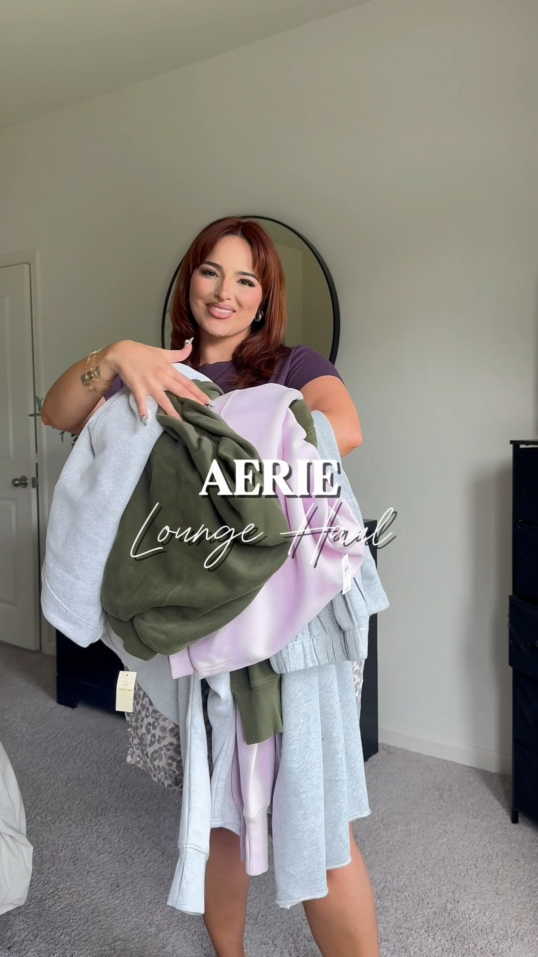 Fall loungewear | fall fashion | 

Outfit 1
Olive skirt: XL could size down if inbetween sizes! It has stretch to it also 
Olive cropped sweatshirt: L

Outfit 2
Orchid bubble hem skirt: XL 
White tank: XL
Orchid sweatshirt: L sized down! 

Outfit 3
Grey sweatpants: XL
Cropped grey sweatshirt: L

Outfit 4
Trouser wide leg pants: XL long. I’m 5’7 for reference. 
Burgandy tee: Sold out 💔

#LTKMidsize #LTKStyleTip