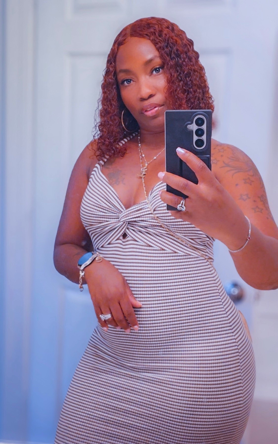 The Girl in the mirror. This Body-con  halter top dress looks so amazing on 🌸📸

#LTKdayinmylife #LTKOver40 #LTKvlog
