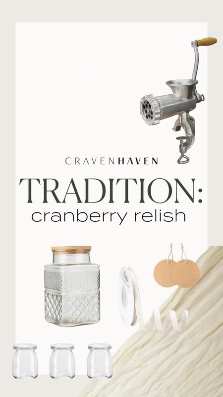 All the gear you’ll need to make cranberry relish and gift it for Thanksgiving! Makes an excellent hostess gift or little thank you’d served individually.

#LTKSeasonal #LTKHoliday #LTKhome