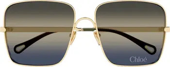 61mm Gradient Square Sunglasses | Nordstrom