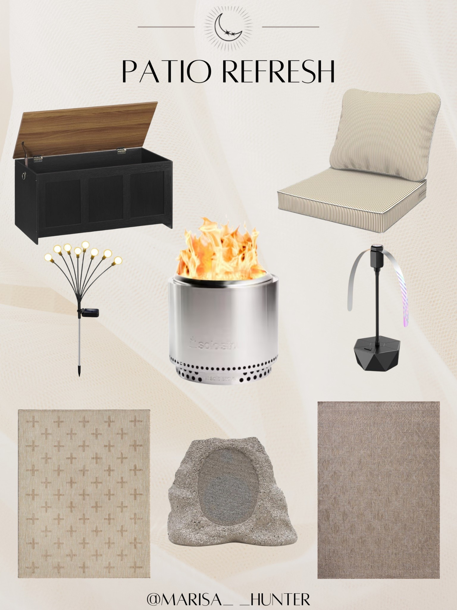 Patio refresh

Outdoor furniture couch cushion garden lights outdoor rug outside speaker deck box solo stove fire pit 

#LTKHome #LTKSummerEdit #LTKParties