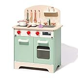 ROBUD Kids & Toddlers Kitchen Playset, Wooden Pretend Play Kitchen Set Toy Gift for Girls & Boys | Amazon (US)