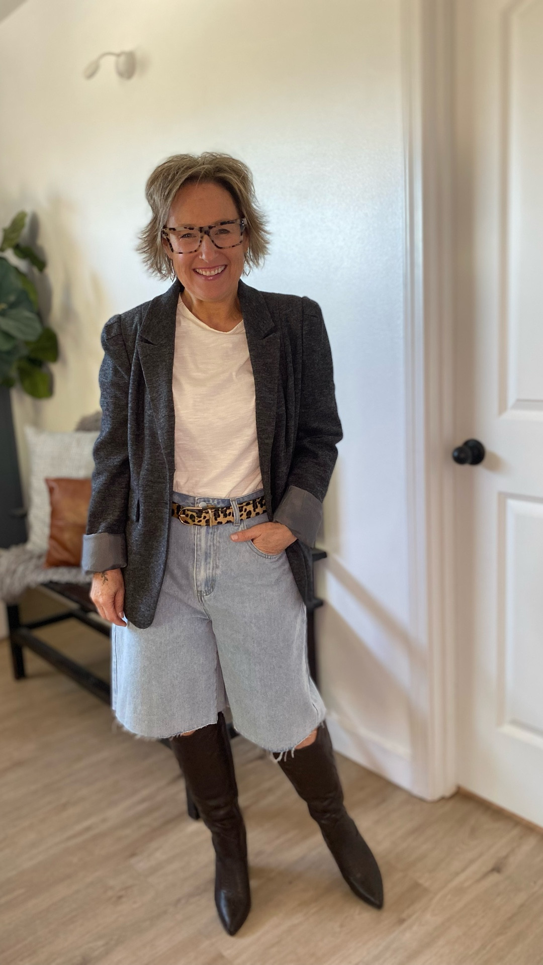 Wearing Jorts into the cooler temps! #fall

#LTKSeasonal #LTKPetite #LTKOver40