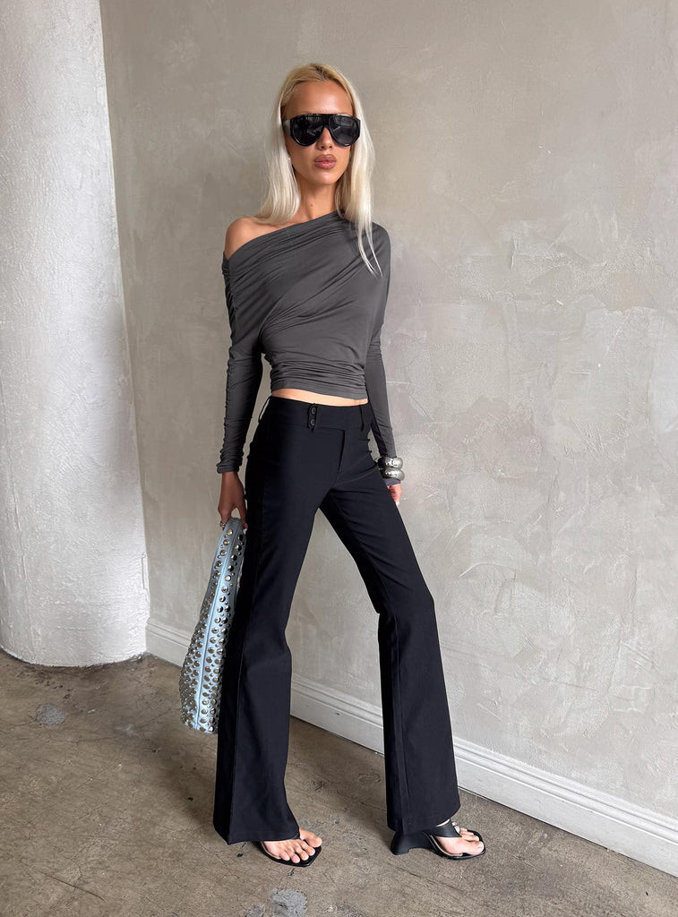 Kinkirk Flared Pants Black | Princess Polly US