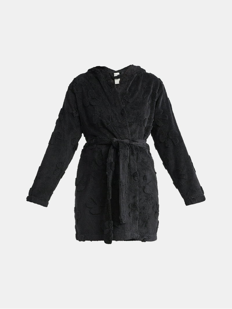 No Boundaries Hooded Robe, Women’s and Women’s Plus | Walmart (US)