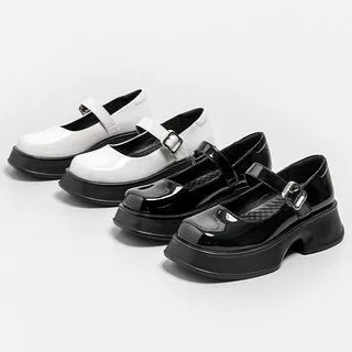 Square Toe Platform Chunky Heel Mary Jane Shoes | YesStyle Global