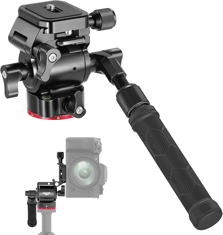NEEWER Video Tripod Head Upgraded with Vertical/Horizontal Switch, Compact Metal Pan Tilt Fluid H... | Amazon (US)