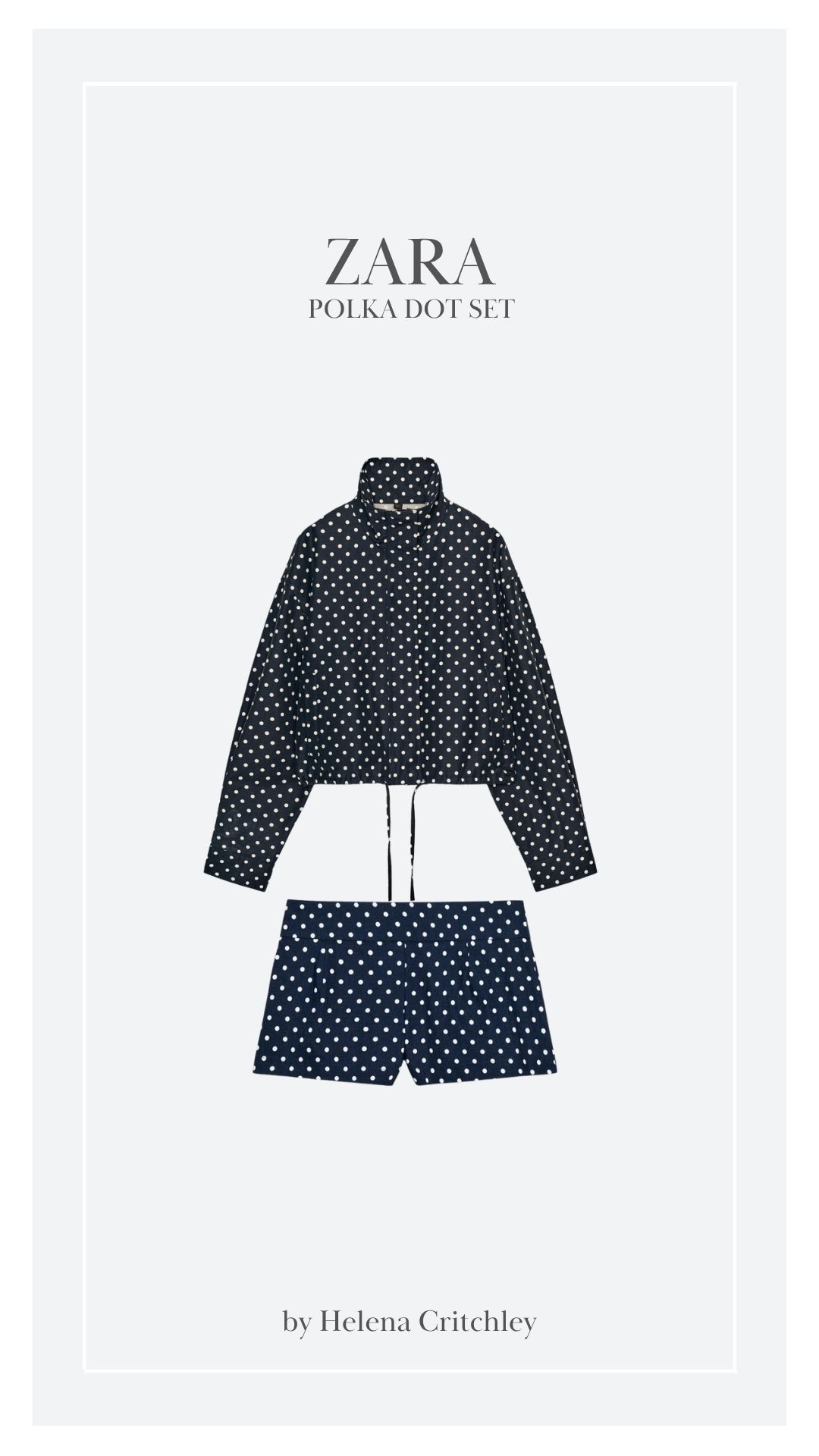 Zara Polka Dot Jacket and Shorts! 🤍💙 

Navy And White Outfit, Summer Co-ord Outfit, High Street Co-ord, Chic Two Piece Set, Easy Throw On Outfit, Polka Dot Trend, Spring Summer Trend  

 #LTKuk #LTKspring #LTKsummer