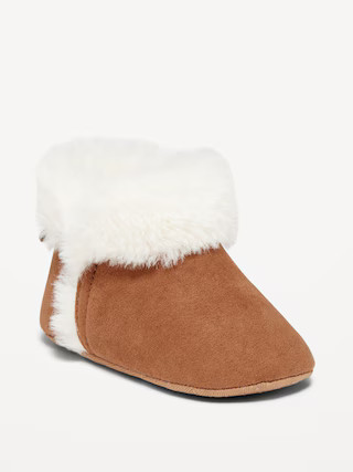 Cozy Faux-Fur Booties for Baby | Old Navy (US)