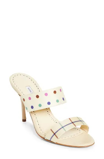 Manolo Blahnik Ralotapla Slide Sandal in Dark Cream at Nordstrom Rack, Size 36.5 | Nordstrom Rack
