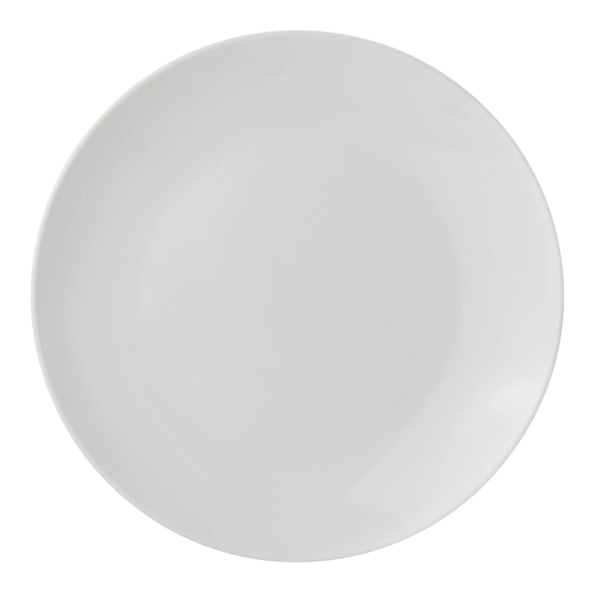 Mainstays Glazed White Round Stoneware Dinner Plate, 10.3” | Walmart (US)