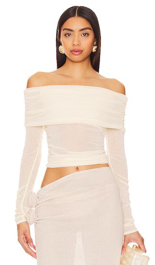 Lumin Knit Top in Ivory | Revolve Clothing (Global)