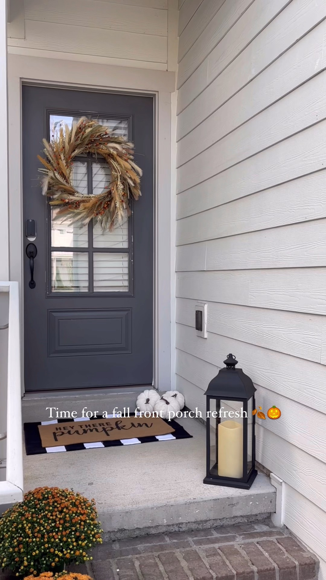 Fall front porch refresh with new decor from @wayfair 🎃🍂 #ad Shop everything below! #wayfair #ltkhome 

#LTKCon #LTKHome #LTKVideo