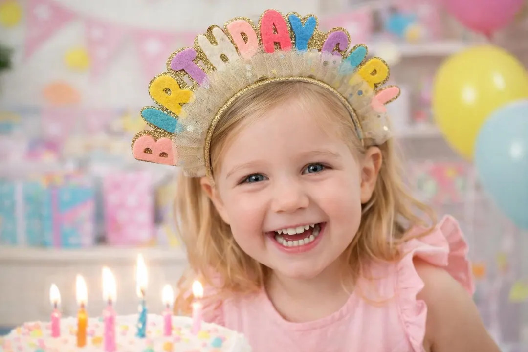 Birthday Girl Felt Headband: Sparkle Star Party Headpiece - Etsy | Etsy (US)